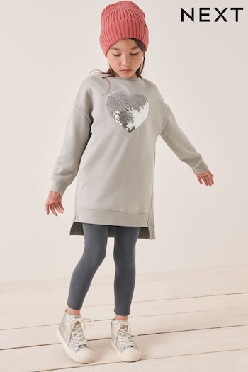 Silver Jumper Dress And Leggings Set (3-16yrs) (A68144) | £22 - £28