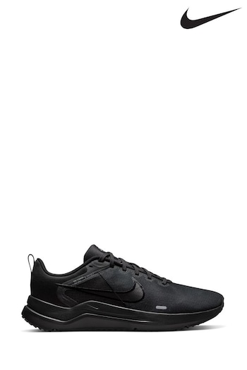 Nike turbo Black Downshifter 12 Running Trainers (A68193) | £65