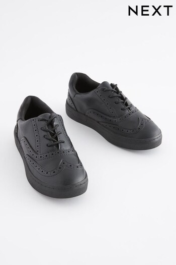 Black School Leather Lace-Up Brogue Shoes Giv (A68210) | £25 - £33