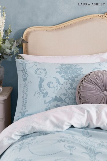 Laura Ashley Seaspray Blue 200 Thread Count Set of 2 Josette Pillowcases (A68395) | £20