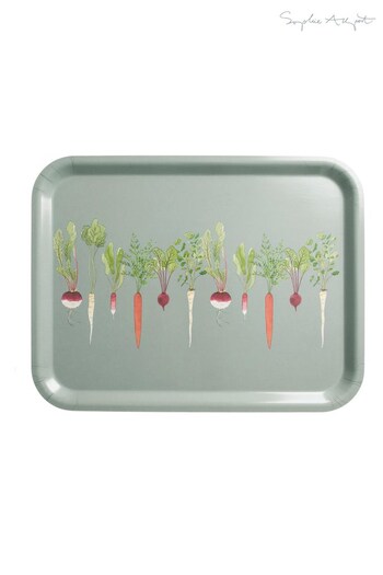 Sophie Allport Green Homegrown Large Printed Tray (A68443) | £35
