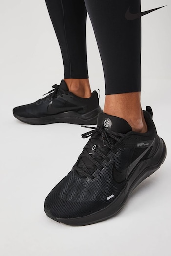 Nike Black Downshifter 12 Running Trainers (A68684) | £65