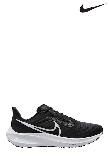 Nike For Black/White Air Zoom Pegasus 39 Running Trainers (A68692) | £110