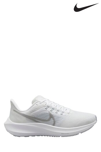 Nike Sportswear White Air Zoom Pegasus 39 Running Trainers (A68693) | £110