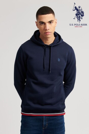 U.S. Polo wearing Assn. Blue Tipped Hoodie (A68792) | £55