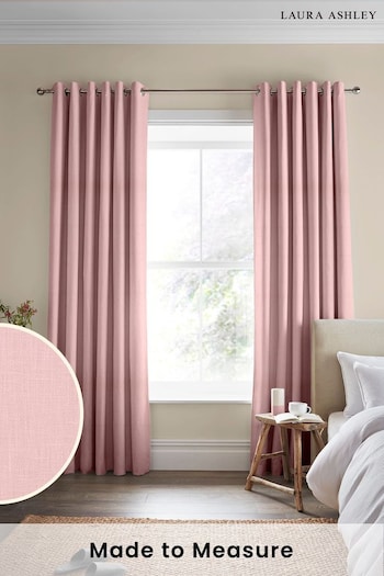 Laura Ashley Blush Pink Easton Made To Measure Curtains (A69288) | £91