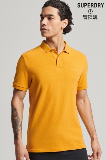 Superdry Yellow Classic Pique Short Sleeve Polo Shirt (A69492) | £35
