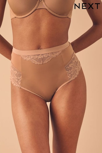 Nude Tummy Control Light Shaping High Waist Thongs 2 Pack (A69643) | £20
