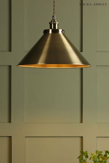 Laura Ashley Brass Rufus Grand Ceiling Light Pendant (A69756) | £80