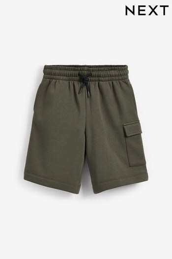 Khaki Green Cargo Jersey Shorts (3-16yrs) (A70087) | £7 - £12