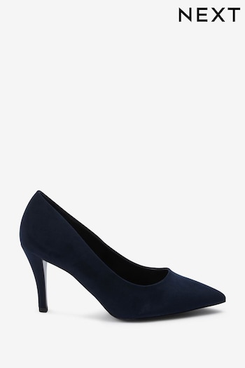 Navy Blue Extra Wide Fit Forever Comfort® Mid Heel Court Shoes (A70104) | £28