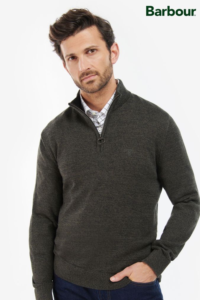 Barbour gamlin discount half zip sweater