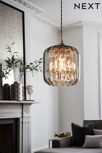 Smoke Grey Chelsea Easy Fit Pendant Lamp Shade (A70279) | £50