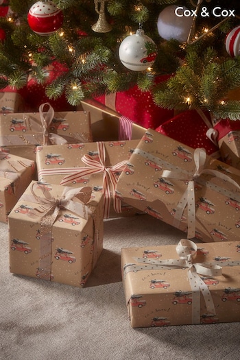Cox & Cox Brown Recycled Christmas Wrapping Paper (A70301) | £18