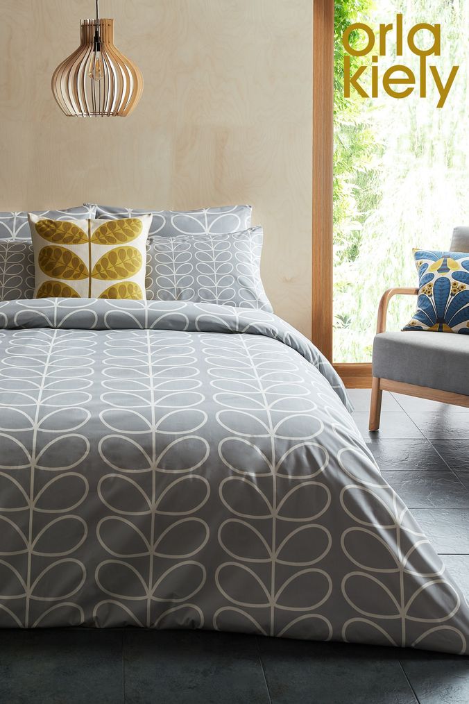 Orla kiely scribble deals stem pillowcases grey