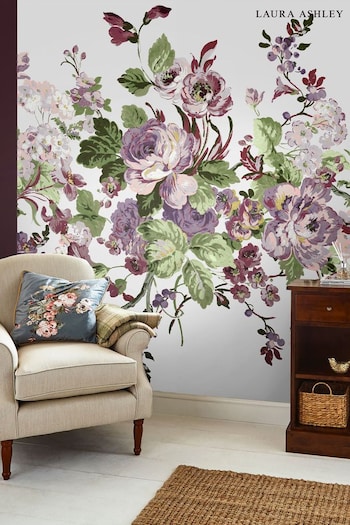 Laura Ashley Purple Rosemore Mural (A70326) | £250