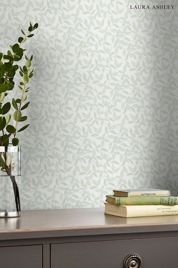 Laura Ashley Eau de Nil Green Erwood Wallpaper Wallpaper (A70330) | £48