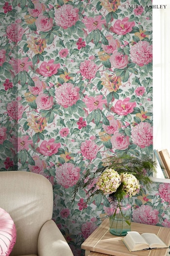 Laura Ashley Pink Aveline Wallpaper (A70331) | £46