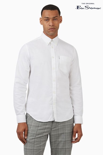 Ben Sherman White Signature Oxford Shirt (A70359) | £60