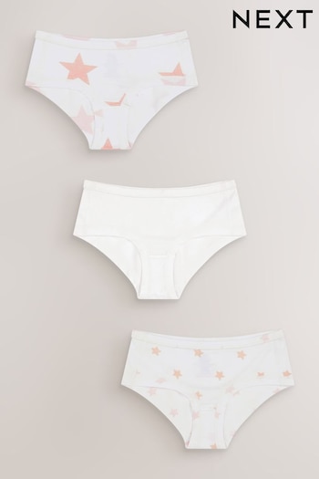 White/Pink 3 Pack Kind To Skin Briefs (1.5-12yrs) (A70745) | £11 - £13