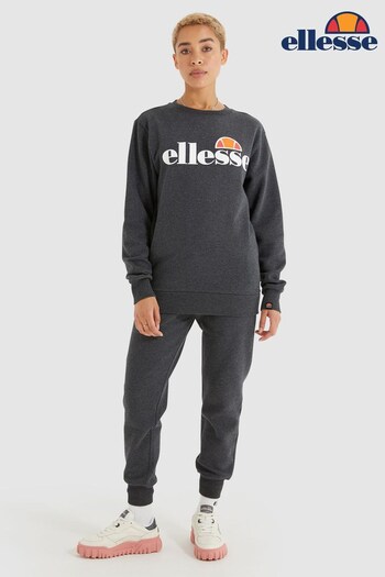 Ellesse Dark Grey Marl Agata Sweatshirt (A71065) | £35
