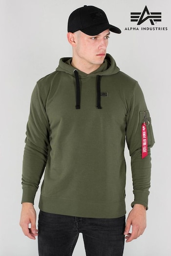Alpha Industries Green X-Fit Hoodie (A71375) | £80