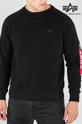 Alpha Industries Black X-Fit Sweatshirt (A71377) | £70