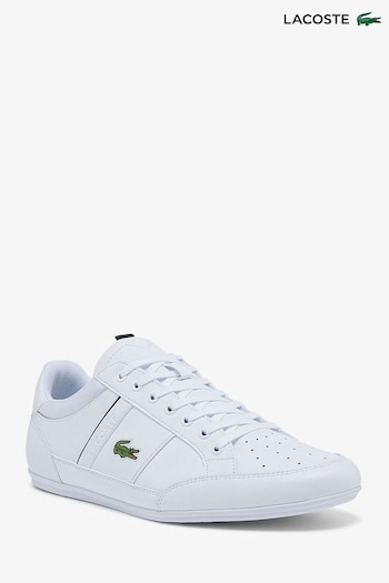 Lacoste logo White Chaymon 0121 Trainers (A71429) | £130