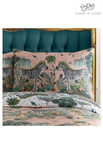 Emma Shipley Set of 2 Pink Lost World Pillowcases (A71596) | £50