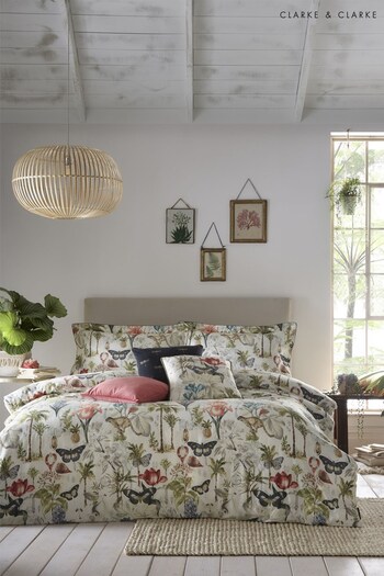 Clarke & Clarke Yellow Botany Tropical Duvet Cover and Pillowcase Set (A71605) | £107 - £127