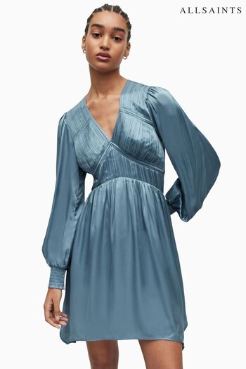AllSaints Blue Esta Dress (A72264) | £239