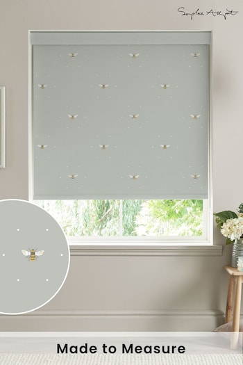 Sophie Allport Pale Slate Grey Bee Made To Measure Roller Blind (A72276) | £58