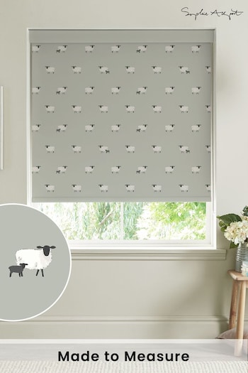 Sophie Allport Pebble Grey Sheep Made To Measure Roller Blind (A72287) | £58