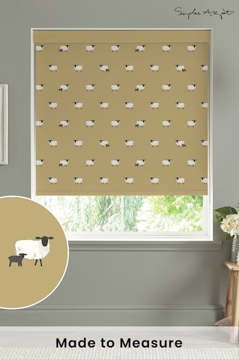 Sophie Allport Ochre Yellow Sheep Made To Measure Roller Blind (A72304) | £58