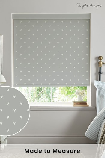Sophie Allport Grey Hearts Made To Measure Roller Blind (A72311) | £58