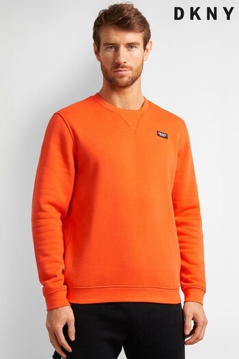 DKNY Orange Harlem Badge Sweatshirt (A72608) | £35