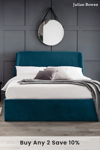 Julian Bowen Blue Frida Storage Ottoman Bed (A72712) | £500 - £550