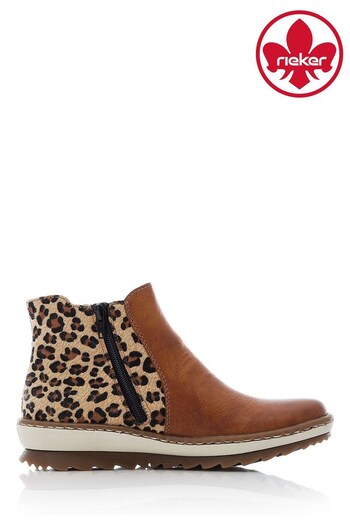 Rieker Womens Brown Combination Boots (A73009) | £60