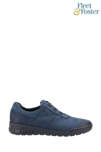 Fleet & Foster Cristianos Blue Slip On Shoes Cushion (A73102) | £46