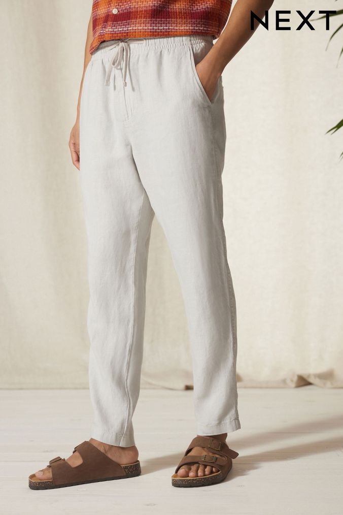 Women's Linen-Blend Tailored Wide Leg Pant | Women's Sale | Abercrombie.com