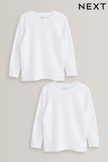 White Kind To Skin Long Sleeve Tops 2 Pack (9mths-12yrs) (A73997) | £12 - £17