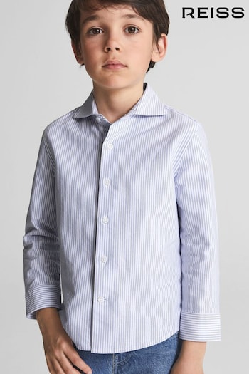 Reiss Blue Blackheath Junior Striped Oxford Shirt (A76283) | £28