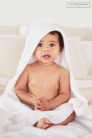 The White Company White Baby Bear Hooded Towel (A76426) | £26 - £28