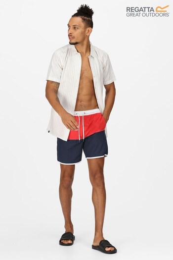 Regatta Red Benicio Swim Shorts (A78245) | £28