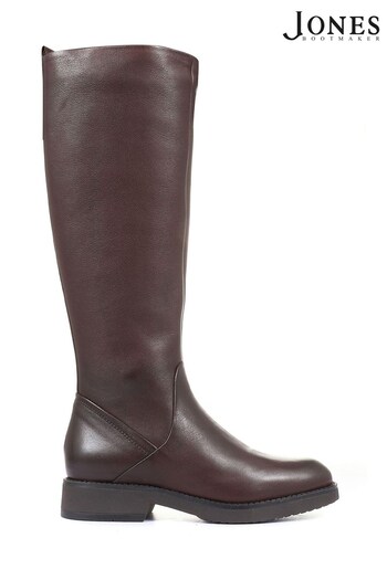 Jones Bootmaker Womens Brown Capree Leather Knee High Boots (A78432) | £175