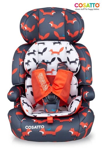 Cosatto Clear Zoomi Group 123 Charcoal Mister Fox Car Seat (A78872) | £100