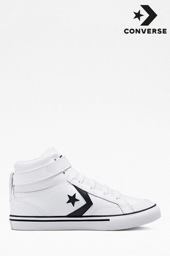 Converse White/Black Pro Blaze Youth Trainers (A79256) | £50
