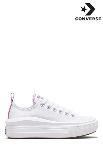Converse White Move Youth Trainers (A79263) | £50