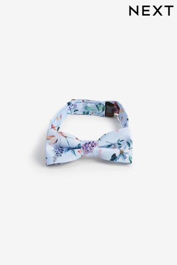 Blue Floral Bow Tie (1-16yrs) (A79289) | £7