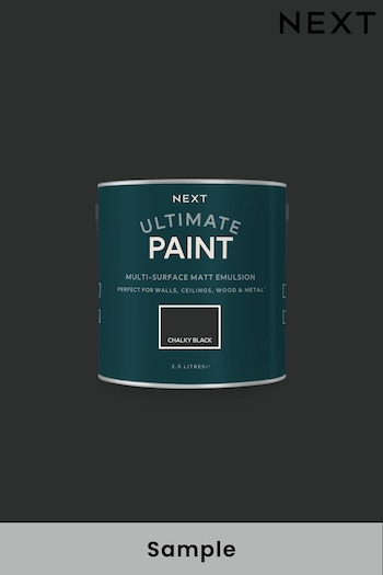Chalky Black Atelier-lumieresShops Ultimate® Multi-Surface Peel & Stick Sample Paint (A79665) | £1